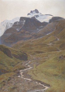 The Wild Woman from the Bundalp, 1894, oil on canvas, 155 x 109 cm, signed lower right: Baud Bovy.,