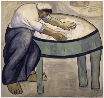 The Washer Woman, 1911, gouache on paper, 100 x 105.9 cm, signed and inscribed on the reverse: K.