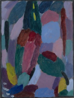 Variation: Twilight, around 1916, oil on linen textured cardboard, 36 x 27 cm, Stiftung Im