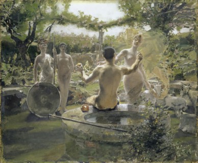 The Judgment of Paris, 1891, oil on canvas, 71 x 86.3 cm, unmarked, Albert von Keller,
