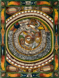 The wall clock = snake., One ear long, March 15, 1916, pencil and crayon, sheet: 64.9 x 49.8 cm,