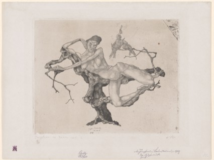 Virgo (dreaming), 1903, 2, etching on zinc, ex. 1/30, sheet: 31.9 x 42.1 cm |, Plate: 23.7 x 29.6