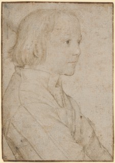 Portrait of a boy, around 1516, silver pencil, a little red chalk and elevations in white (nose,