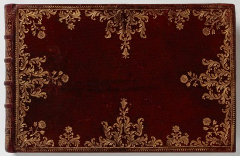 Pedigree of Adrian Zingg, 1757/90, red whole leather fringe tape stitched on four raised frets,