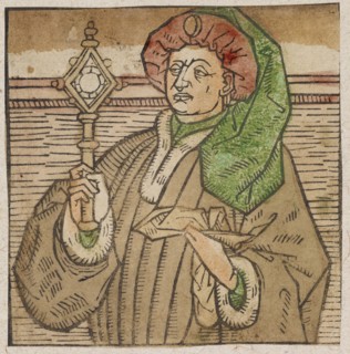 Albumasar (?), C. 1460/70, woodcut, colored (unique), unique, folia: 9.1 x 9 cm, Anonym,