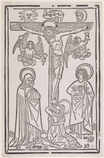 The Crucifixion of Christ, c. 1470/80, reprint of the eighteenth century (?), Woodcut, later