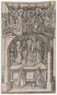 Great Consecration of the Angel of Einsiedeln, 1466, copperplate engraving, sheet: 20.8 x 12.4 cm,
