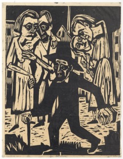 The Stranger (The Man Who Roams the City), 1924/25, woodcut on paper, self-printing, folia: 57.3 x