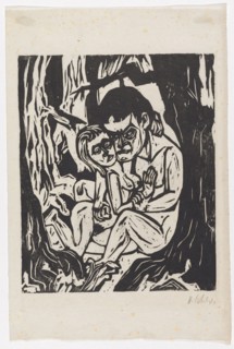 Sheet from the portfolio The Koral of the Great Baal (after Bertolt Brecht), 1925, woodcut on