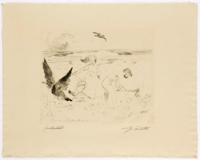 The Curse, 1911, drypoint (WZ: J W. ZANDERS), proof, single condition, leaf: 39 x 49.5 cm (largest