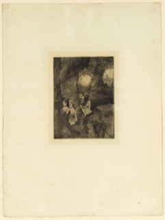 Danseuses dans la coulisse, 1879/80, Etching, aquatint and drypoint, 7th condition (from 8),