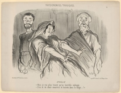 Athalie, 1851, chalk lithograph, 2nd condition (from 2), sheet: 26.8 x 35.3 cm |, 21.5 x 28.5 cm,