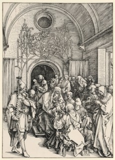 The Circumcision of Christ, around 1504, woodcut, leaf: 29.4 x 21 cm, U. r., monogrammed on the