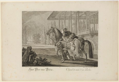 Hand Horse of a Pasha, 1741, copperplate, sheet: 35.6 x 51.5 cm |, Plate: 28 x 38 cm, in the plate
