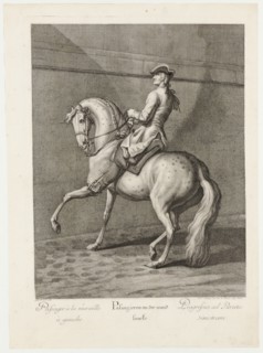 Passengers on the wall left, 1734, etching, sheet: 60.2 x 43.6 cm |, Plate: 54.5 x 39.4 cm, U.l.,