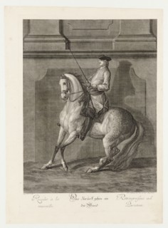 Going back to the wall, 1734, etching, sheet: 60.2 x 43.6 cm |, Plate: 54.7 x 39.4 cm, U.l., below