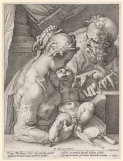 The Holy Family, c. 1589, copperplate, plate: 28.8 x 21.7 cm |, Leaf: 29.1 x 21.9 cm, U. M.