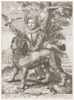 Portrait of the boy Frederick de Vries, 1599, copperplate engraving, sheet: 35.4 x 26.1 cm, U. l.,