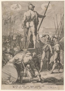 Mars and the Art of War, 1596, copperplate engraving, sheet: 24.6 x 17.5 cm (slightly trimmed