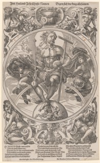 Christ as Judge of the World, c. 1580, woodcut, picture: 31.6 x 21.5 cm |, Leaf: 36.6 x 22.1 cm, O.