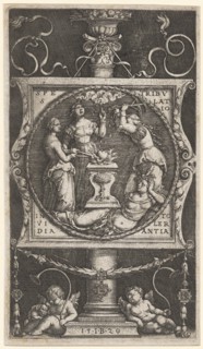 Heartforge, 1529, copperplate, sheet: 15.3 x 8.7 cm |, Plate: 15 x 8.6 cm, next to the image field