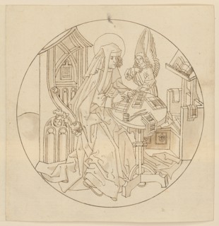 The Evangelist Matthew, early 16th century, feather in brown, light gray-brown washed, page: 19.7 x