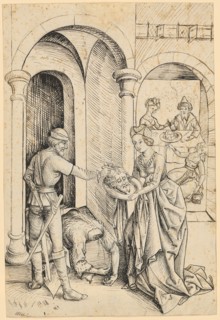 Beheading of John the Baptist, late 15th c., Feather in black and dark brown, page: 27.2 x 18.3 cm,