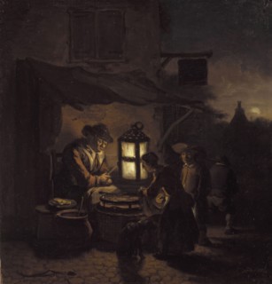 Egbert Lievensz van der Poel, Dutch, 1621-1664, The Pancake Maker, c. 1654/1664, Oil on oak panel,