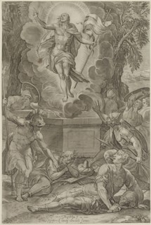 Martino Rota, Italian, 1520-1583, Resurrection of Christ, between 1520 and 1583, engraving printed