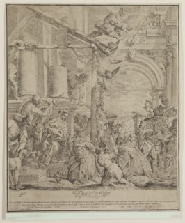 Carlo Sacchi, Italian, 1617-1706, after Paolo Veronese, Italian, 1528-1588, Adoration of the Magi,