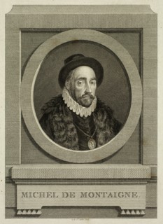 Augustine de Saint Aubin, French, 1736-1807, Michel de Montaigne, 1774, etching and engraving