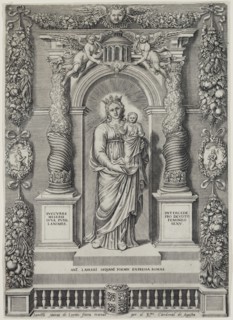 Nicolas Beatrizet, French, 1515-1562, Notre-Dame de Lorette, 1540/1560, Engraving printed in black,