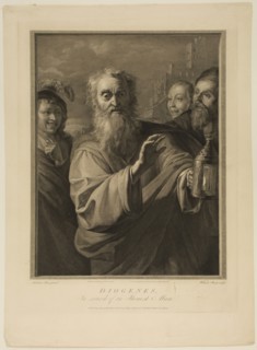 William Sharp, English, 1746-1824, after Salvator Rosa, Italian, 1615-1673, Diogenes with His