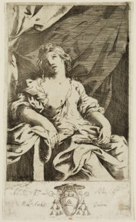 Giovanni Andrea Sirani, Italian, 1610-1670, Lucretia, 17th century, etching printed in black ink on