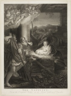 Michael Sloane, English, after Correggio, Italian, ca. 1489-1534, Nativity, ca. 1801, stipple