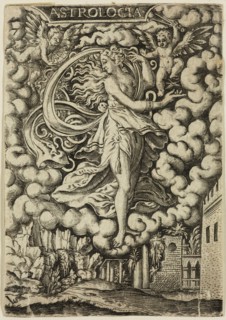 Virgil Solis, German, 1514-1562, Astrology, mid-16th century, engraving printed in black ink on