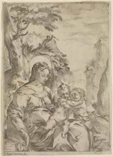 Vespasiano Strada, Italian, 1582-1622, Virgin, Infant Jesus and Saint John, between 16th and 17th