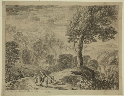 Herman van Swanevelt, Dutch, 1600-1655, Flight into Egypt, between 1600 and 1655, etching and