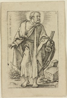 Hans Sebald Beham, German, 1500-1550, Peter, 1545, Engraving printed in black ink on wove paper,