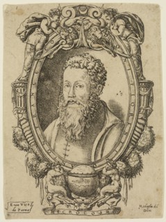 Enea Vico, Italian, 1523-1567, Antoine Francois Doni, 16th century, engraving printed in black ink