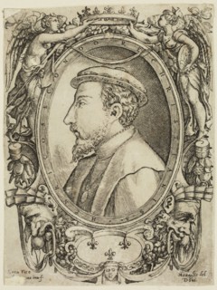 Enea Vico, Italian, 1523-1567, Henry II, King of France, 16th century, engraving printed in black