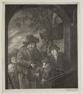 Cornelius Visscher, Dutch, 1619-1662, after Adriaen van Ostade, Dutch, 1610-1685, Strolling