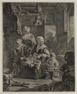 Cornelius Visscher, Dutch, 1619-1662, Pancake Woman, between 1619 and 1662, engraving printed in