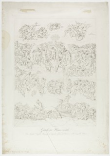 Niccolo La Volpe, Italian, 1789-1876, after Michelangelo, Italian, 1475-1564, Last Judgment, 19th