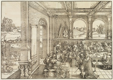 Hans Sebald Beham, German, 1500-1550, Return of the Prodigal Son, between 1500 and 1550, woodcut