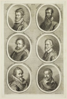 Johann Georg Waldreich, German, 1680-1680, Portraits of Giovanni Bolognini, Pieter Bruegel,