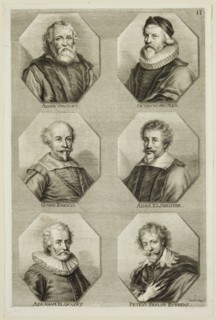 Johann Georg Waldreich, German, 1680-1680, Portraits of Adam van Noort, Otto Veen, Guido Reni, Adam