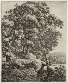 Anthonie Waterloo, Dutch, 1610-1690, The Little Hunchback, 17th century, etching and drypoint