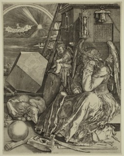 Johann Wierix, Netherlandish, 1549-1615, after Albrecht Dürer, German, 1471-1528, Melancholy, 1602,