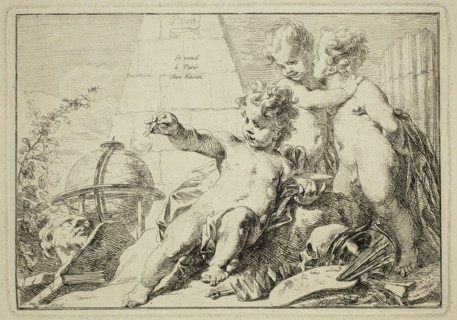 Jacob de Wit, Dutch, 1695-1754, Allegorical Children's Group, 18th century, etching and engraving